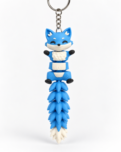 Ключодържател „Flexi Fox Blue“ 🦊💙