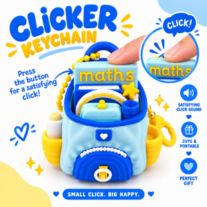 Clicker Син Цвят Раничка