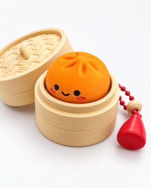 Кликър „Mini Dumpling със сос“ 🥟🧡 ( Orange )