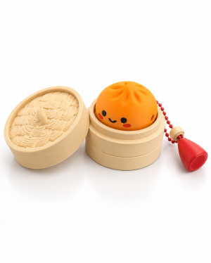 Кликър „Mini Dumpling със сос“ 🥟🧡 ( Orange )
