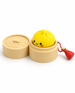 Кликър „Mini Dumpling със сос“ 🥟💛 (Yellow)