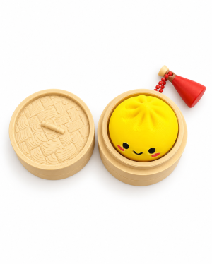 Кликър „Mini Dumpling със сос“ 🥟💛 (Yellow)