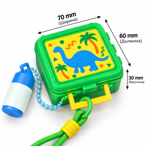Кликър „Snack Box“ с термос – Green & Yellow
