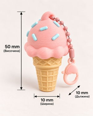 Кликър „Candy Ice Cream“ Single Scoop