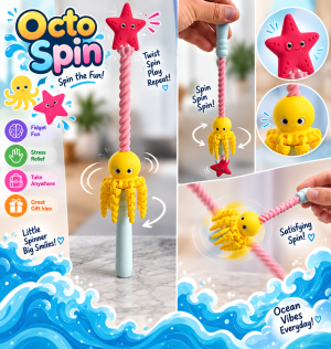 Octo Spin – Octopus Spinner 🐙💛Yellow