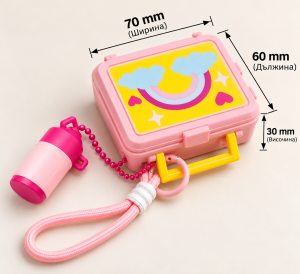 Кликър „Lunch Box – Rainbow Pink“ 🌈💗