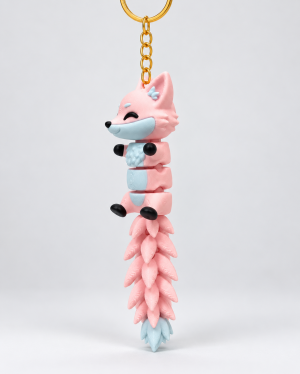 Ключодържател „Flexi Fox Pink“ 🦊🩷